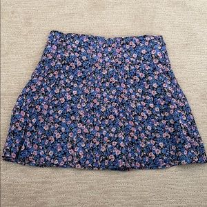 Floral mini skirt